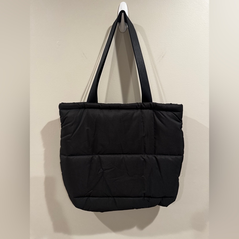 Victoria Secret PINK Black Quilted Tote Bag - Picture 3 of 4